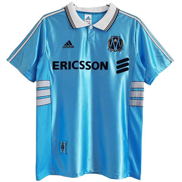 Olympique de Marseille away retro jersey men's second sportswear football tops sport shirt 1998-1999